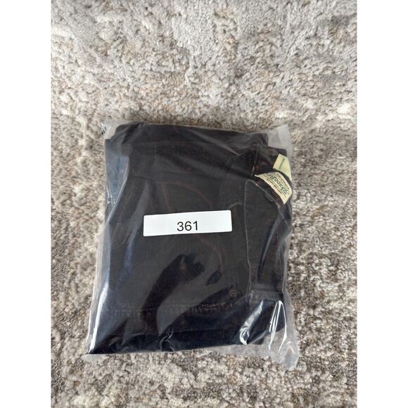 VTG ST Johns Bay Sz 10 Corduroy Paisley Floral Jeans Black Straight Leg Pants - Picture 11 of 11